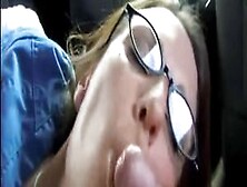 Mature Girl Blowjob And Facial In Car