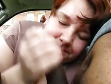 Sucking Black Cock In The Car