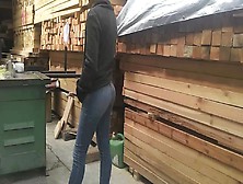 Small Colombian Ass Buying Wood