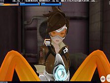 3D Hentai Overwatch Tracer Masturbation Orgasm