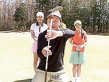 Golf Loving Hottie Nana Kunimi And Her Friends Get Used Up
