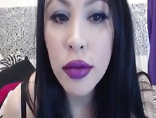 Purple Lipstick Kissing Joi