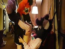 Star Takes Femboy Fursuiter For A Ride In Sex Sling [Mff 2019]