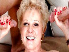 Very Naughty Silver Fox Mom Has A Threesome With Son's Best Friends!