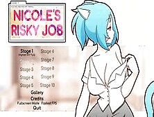 Nicole Risky Job [Hentai Game Pornplay ] Ep. Two Fondling Hooters To Attract More Customers