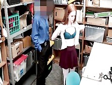 Classy Ginger Thief With Huge Booty Getting Rough Punished - Ella Hughes