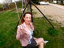 Office Lady Gets Horny And Paid For Outdoor Sex
