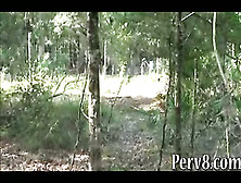 Gun Shooting Amateur Girl Fucked Outdoor In The Woods