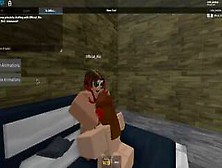 Brunette Roblox Whore Fucks First Big Dick And Loves It