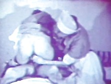 Busty Lesbian Nurses Get Fucked And Creampied In A Retro Threesome