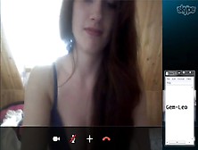 Cute Girl On Skype