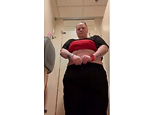 Bbw Piss Slut Pissing In Public Toilet