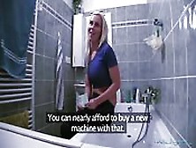Blonde Can't Pay The Plumber So She Fucks Him Good