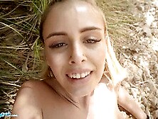 Public Agent Cute Spanish Blond Lya Missy Pounded In The Woods