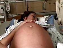 Young Hot Preggo Masturbates Before Giving Birth
