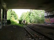 Two Girls Feed Lucky Guy With Poop