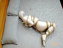 Cocooned Girl In Rope Bondage