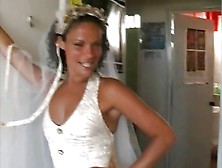 Bride Sharing With Brazilian Guys In Honeymoon
