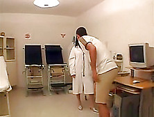 Hot Doctor In Stockings Gets A Suprise Anal!