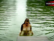 Noemie Schmidt In Wet See-Through Clothes – Versailles