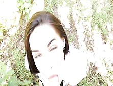 Schoolgirl Gives Oral Sex In The Woods And Take Cum In Her Throat - Fiamurr