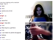 Omegle Girl Amazed By Big Cock