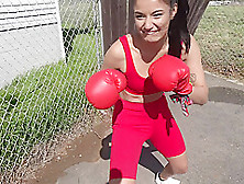 Viva Athena In Dont Mess With She Will Knock You Out.  Female Boxing Pov