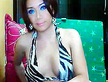 Webcam Ladyboy Sucks Her Own Cock