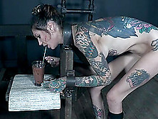 Inked Babe Rocky Emerson Gets Her Face Messed Up In A Torture Session
