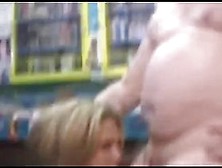 Fat Guy Gets Bj At Porn Shop