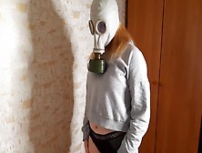 Boned In A Gas Mask After Work (Pegging)