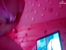 Babe Fingering Snatch And Vibrator While Watching Porn