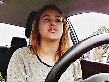 Sexy Teen Pornstar In Talking About Her Personal Life While Driving