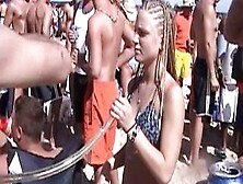 Mischievous Babes Sway And Gets Wet In A Spring Break Gathering