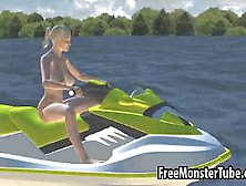 Tasty 3D Blonde Babe Gets Fucked Hard On A Boat