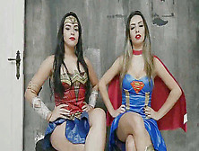 Latina Girl-On-Girl Superhero Kissing. Mp4 338. 16 Mb