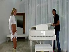 Wife Fucks Handyman On The Piano