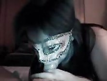 Masked Eurobabe Takes All The Cock