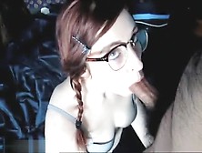 Auburn Haired Hipster Honnie Filled With Cock