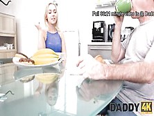 Daddy4K.  Shower Is Admirable Place For Old Guy To Screw Sons Concupiscent Girlfriend