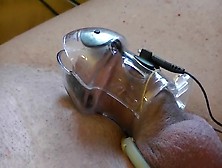 Electro Estim: Caged-Cock Bend-Right-Way Long