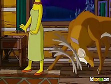 Extended/unedited Cartoon Xxx Scene From The Simpsons Movie