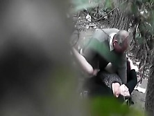 Older Couple Caught Fucking In The Woods