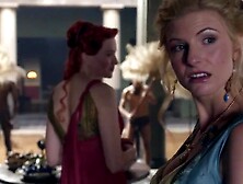 Lucy Lawless & Lesley-Ann Brandt Spartacus S1E2 2