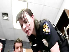 Two Cops Swap Doughnuts For Cock Sucking And Love It