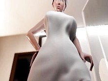 Breathtaking 3D Futanari With A Huge Cock Fucks A Guy Spying On Her