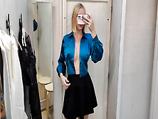 Try On Haul Transparent Clothes Completely See-Through.  At The Mall.  See On Me In The