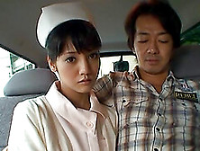 Japanese Nurse Sucks A Stranger's Dick In Back Of The Car