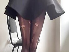 My Asshole Looks So Good In Ripped Pantyhose