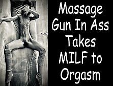 Super Sexy Skinny Milf Takes Massage Gun Dildo Deep In Her Ass